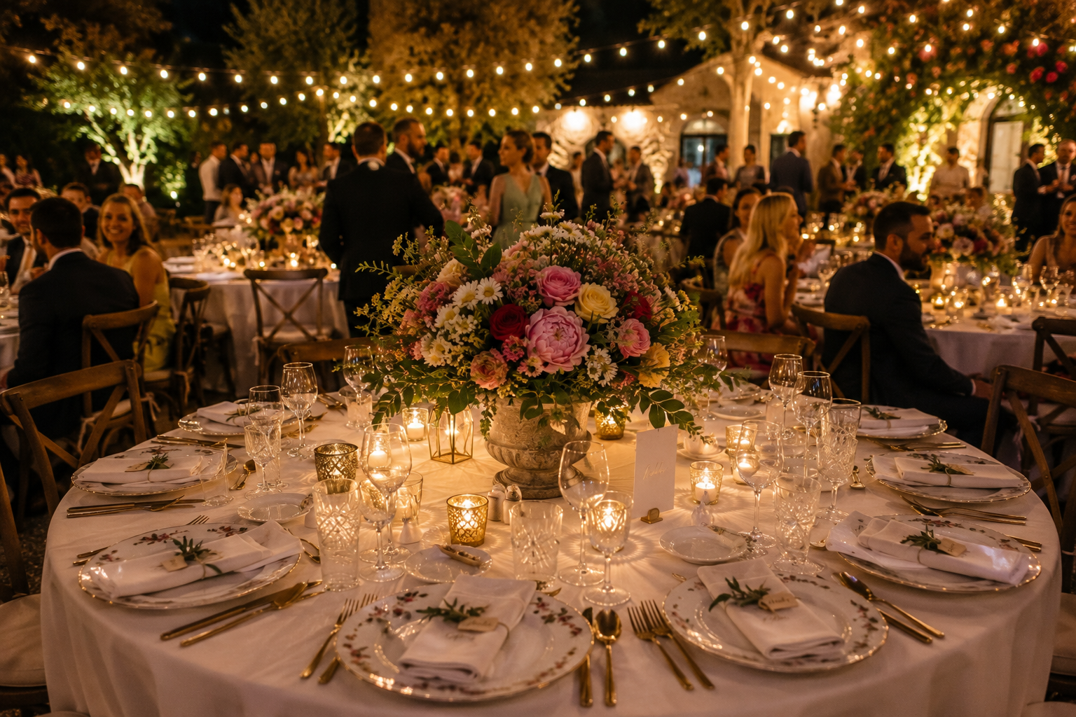 Wedding table decoration
